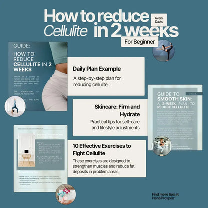 2-Week Cellulite Reduction Guide | Fitness and Wellness E-Book | Exercises and Skincare Tips